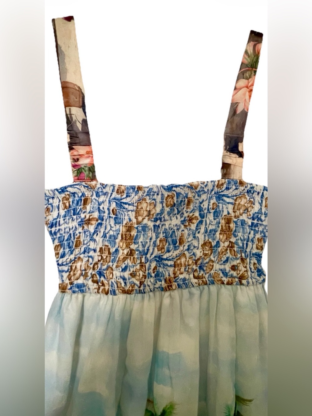 NWT Wishing Waves ITALIAN RIVIERA Scenic Postcard COTTON Resort Dress Size Small - Picture 7 of 16